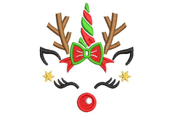 A Review of the Christmas Unicorn Reindeer Embroidery Design