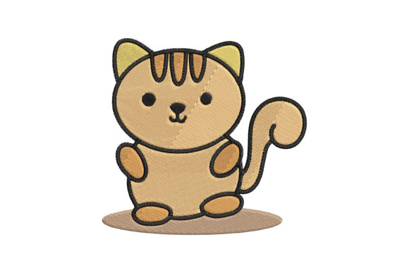 Cute Baby Animal Cat Cartoon Embroidery Design Review