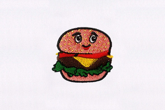 Embroidered Hamburger: A Casual Gem for Boutique Apparel