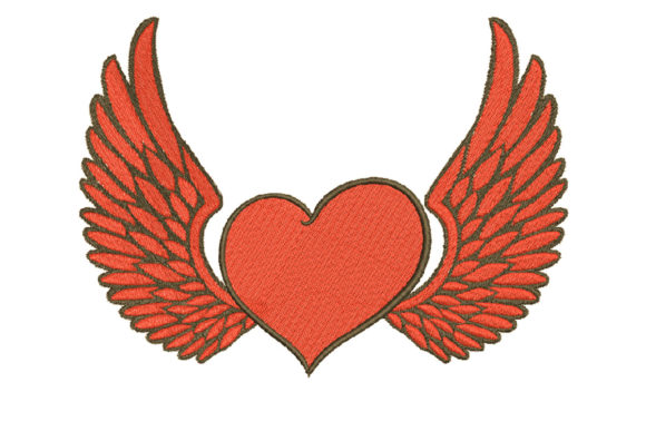 Is Heart Love Wings the Perfect Valentine Embroidery Design?