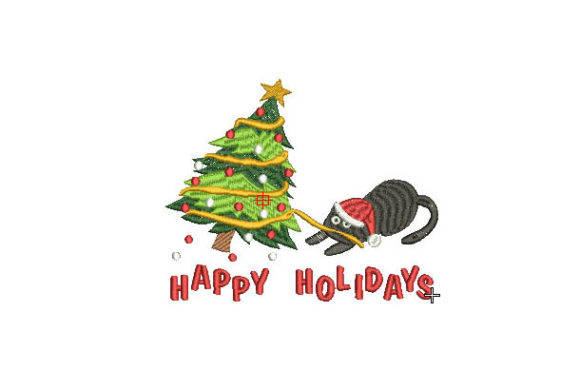 Merry Christmas with Cats Embroidery Review