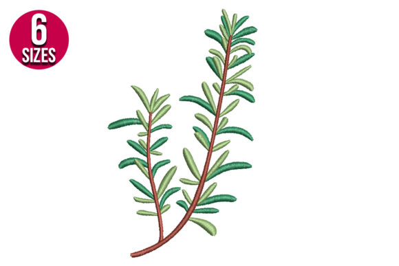 Rosemary Branch: A Versatile Holiday Embroidery Design